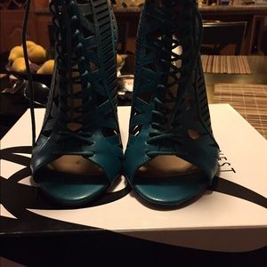 Nine West Angellica Peep Toe Booties