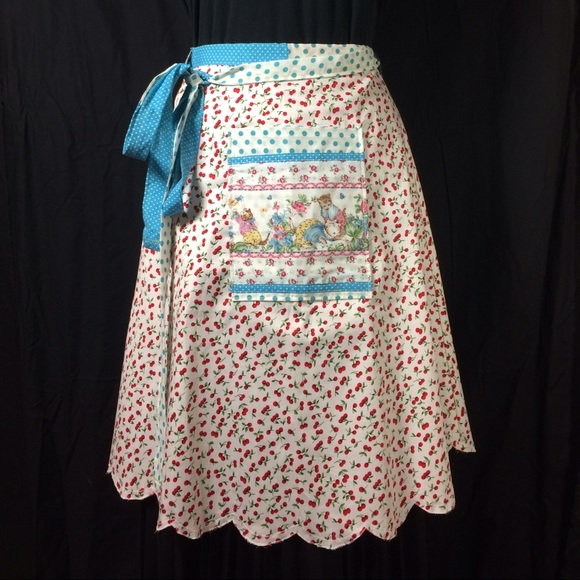 New refashion artisan apron. One of a kind.