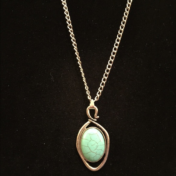 Turquoise stone necklace