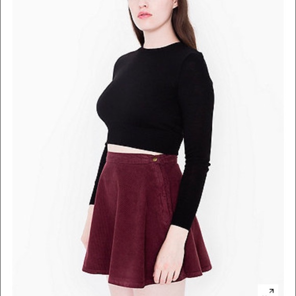 American Apparel Corduroy Circle Skirt