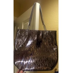 METALLIC Michael Kors Tote ✨
