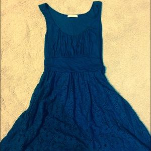 Modcloth dark blue empire waist dress. Size S ❤️