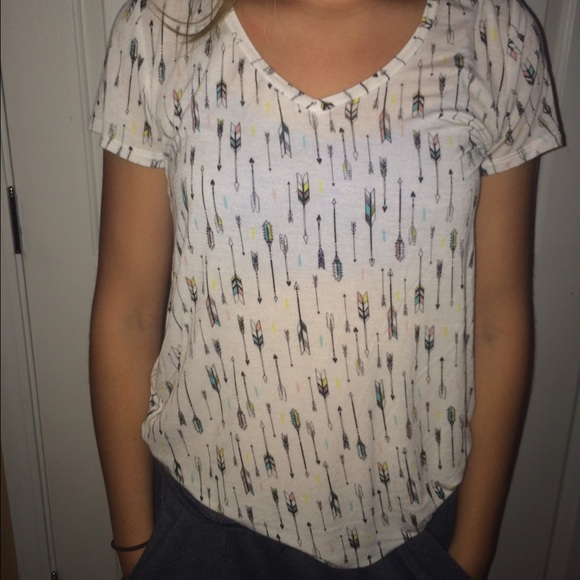 Graphic v neck