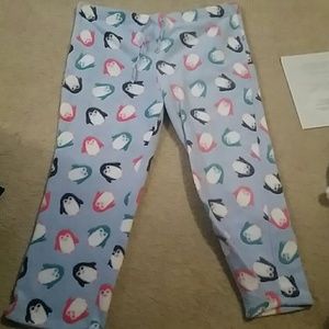 Penguin fleece pj pants
