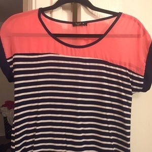 🤖stripped crew neck blouse🤖