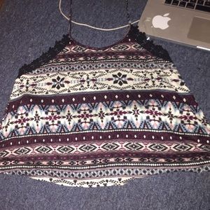 Aztec Halter top! Really cute !