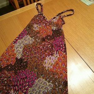 Print maxi dress