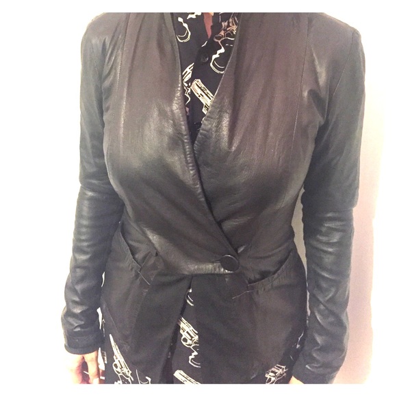 Emporio Armani lamb leather jacket