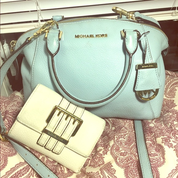MK sm satchel & wallet💘
