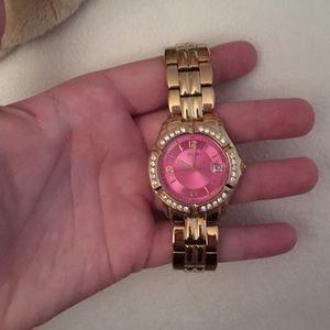Pink and Gold Watch