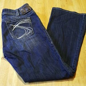 Dark wash short length Silver jeans