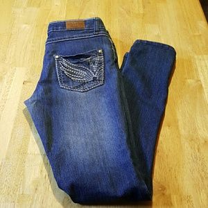 Short length skinny jeans