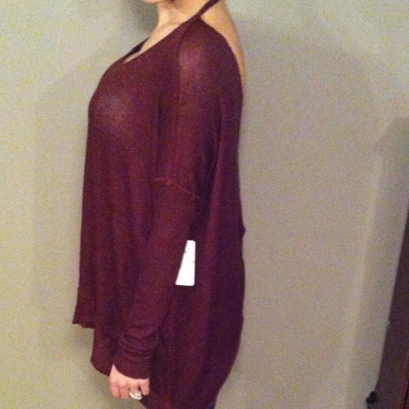 💔SOLD Free People Blackberry Knit TwistTop - Picture 4 of 4