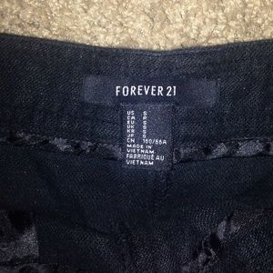Forever 21 Dark blue shorts with gold button