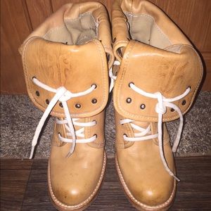Frye ankle lace up boots