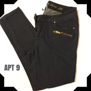 Apt. 9 - Skinny - Jeggings - Dark Wash
