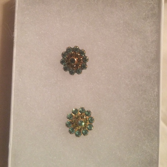 Gold and turquoise earrings
