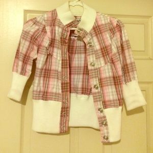 White and pink jacket