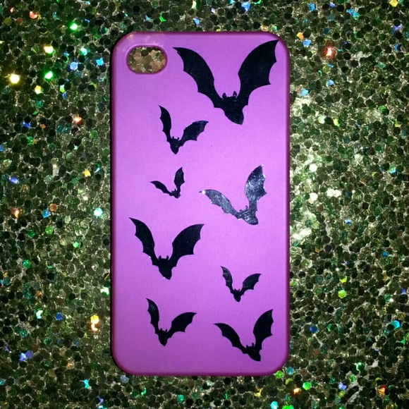 Pink Halloween Bats IPhone 4/4S Phone Case