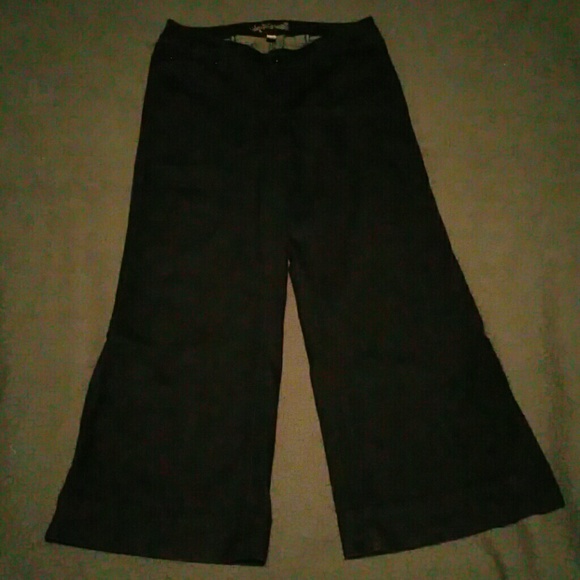 Venezia NWOT extra wide leg dark blue jeans