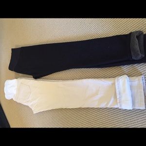 Dark blue jean color maternity leggings