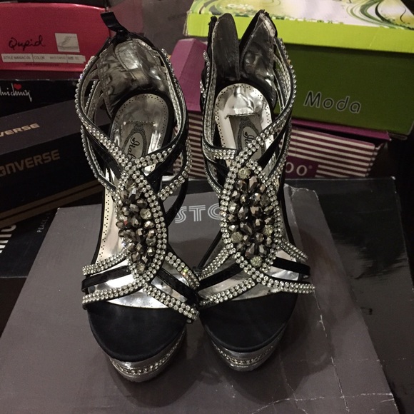 Rhinestone heels