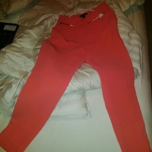 Forever 21 Tailored Coral Pants Xs