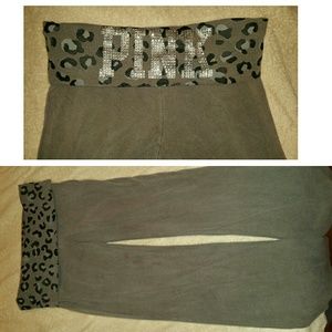 Gray PINK yoga pants