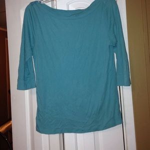Old Navy turquoise scoop neck shirt
