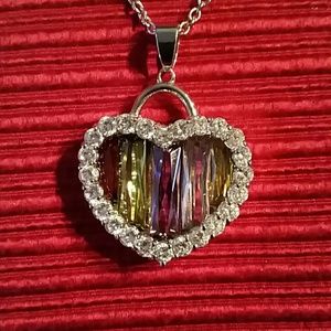 Gorgeous Crystal Heart Necklace