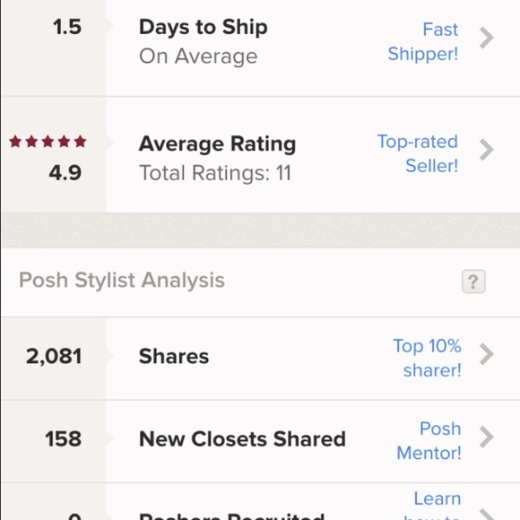 my ratings as a seller!