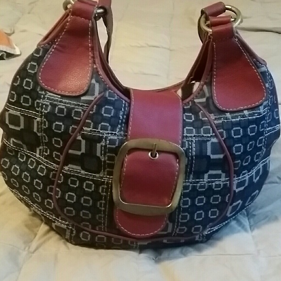 Jean & red Nine West purse