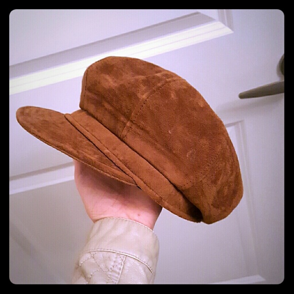 Tommy Hilfiger Genuine Suede newsboy woman's hat