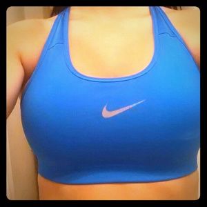 Nike dri fit sports bra electric blue