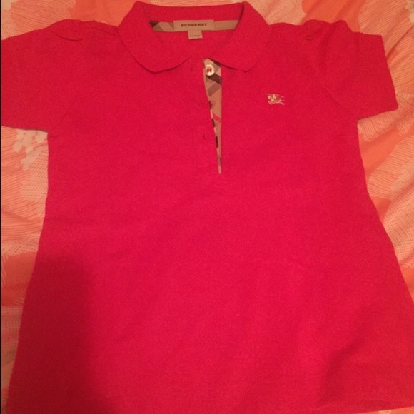 Pink burberry shirt