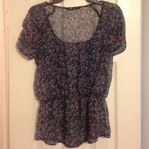 Women Summer Chiffon Blouse.