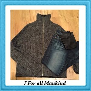 7 For all Mankind grey sweater. (Winter Clearance)