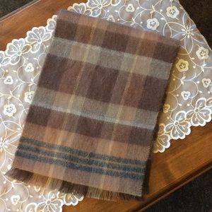 Brown Plaid Scarf
