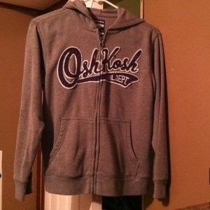 Boys sz 12 osh kosh zippered hoodie