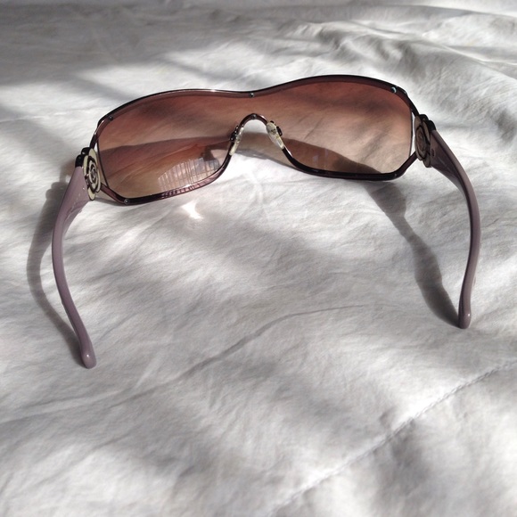 Authentic Chanel camellia w/Swarovski sunglasses