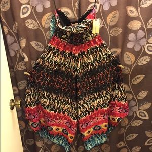 Colorful Strapless Jumper - NWT