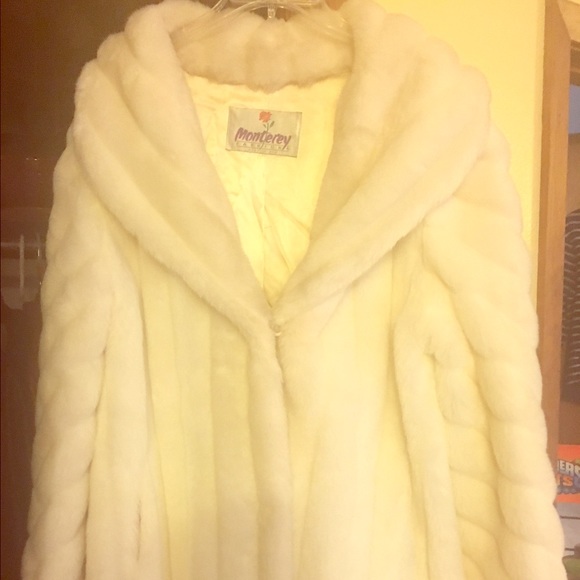 Awesome Faux Fur White Coat