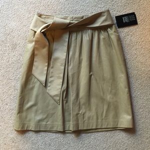 Etcetera leather brown skirt - perfect for Fall!