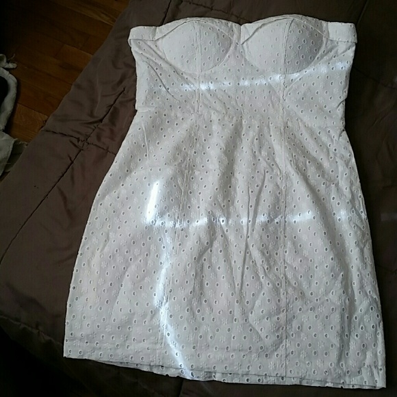 Bombshell Sweetheart Eyelet Dress