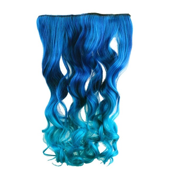 Blue ombre hair extensions