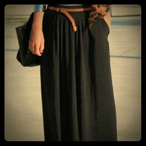Forever 21 black maxi skirt