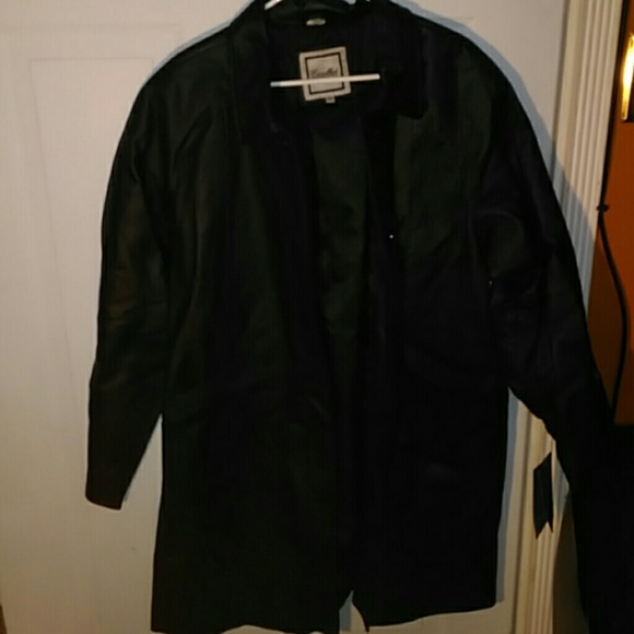 NWOT Button Down Leather Coat