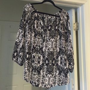 Apt 9 black and white blouse. Never worn
