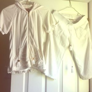 Juicy couture white track suit