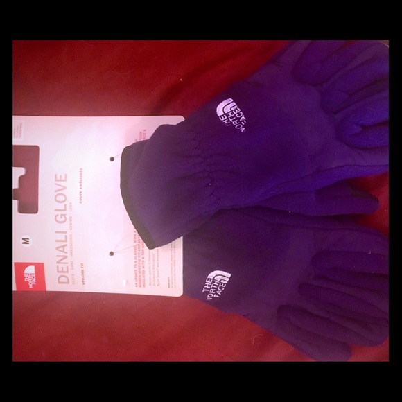 NWT Eggplant Northface Gloves Size Medium